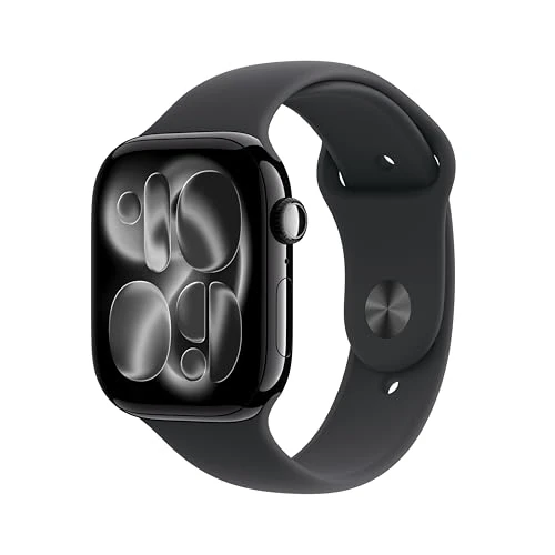 Oferta limitada: Apple Watch Series 11 GPS con caja de aluminio en negro azabache de 46 mm y correa deportiva negra-Talla M/L.Calidad del Sueño,monitores de entreno y salud,pantalla siempre activa, resistencia al agua de 479.00 EUR a 409.00 EUR (ahorro 15%)