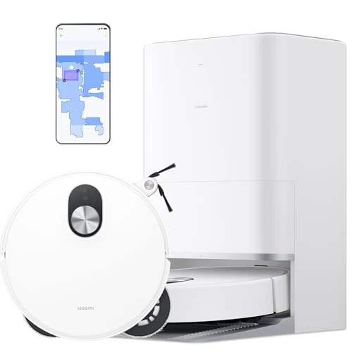 XIAOMI Robot Vacuum 5 Pro - Robot aspirateur avec fonction de nettoyage – Aspirateur robot ，dToF Smart Retractable Radar，20000Pa，Caméra frontale HD pour vue en temps réel et communication