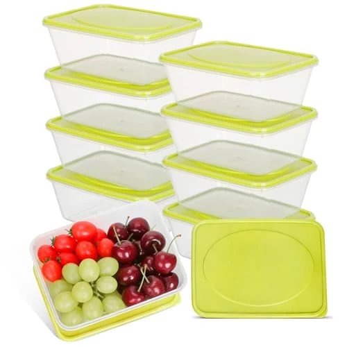 Limited-time offer: VINATO 10 Pcs 1100ml Plastic Containers with Lids, Reusable Food Containers Set, Stackable Dishwasher, Freezer, Microwave, BPA Free from $39.73 to $39.73 (save 0.00%)