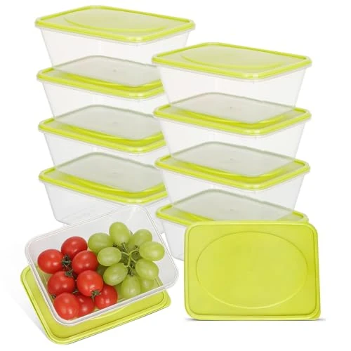 Offre limitée : VINATO 10 Pièces 520 ml Boîte Alimentaires Plastique, Réutilisables Boite Hermétique Alimentaire avec Couvercles, Boîtes de Stockage Aliments pour Congélateur, Micro-ondes, Lave-vaisselle, sans BPA de 14.24 € à 15.99 € (-12.29% de remise)