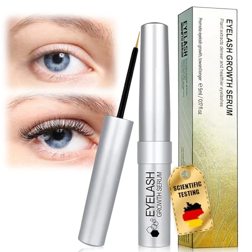 Profesjonalny płyn do wzrostu rzęs, przedłużanie rzęs, przedłużanie rzęs, Lash Booster, do dłuższych i pełniejszych rzęs, odporny na niewidzialne suszenie na wodzie (5 ml)