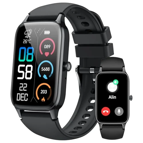 Smart Watch for Men Women, 1.57" TFT Touch Smartwatch Answer/Make Calls, Fitness Tracker with SpO2 Heart Rate Sleep Monitor, IP68 Waterproof Activity Tracker with 110+ Sport Smart Band for Android iOS