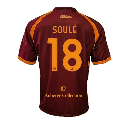 AS Roma Maglia Replica Ufficiale 25-26, Soulé, Taglia 8Y
