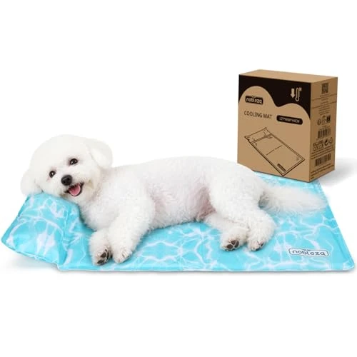 Offre limitée : Nobleza Tapis Rafraichissant Chat et Chien, Design avec 6cm Oreiller Cervical Ajouté, Gel Non Toxique et Auto-Rafraîchissant, Tissu Oxford 300D Résistant Tapis Rafraichissant, 77x50cm de 31.99 € à 28.04 € (12% de remise)