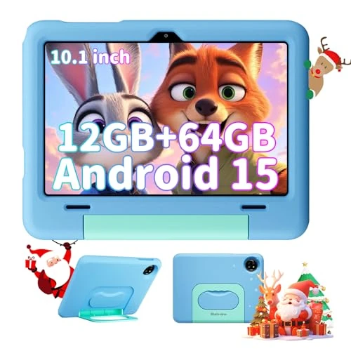 Oferta ograniczona: Blackview Tab60kids tablet dziecięcy 10 cali, Android 15, 12 GB RAM + 64 GB ROM 5 MP + 8 MP, Wi-Fi, Bluetooth, Type-C, tablet dla dzieci z 179.99 EUR na 179.99 EUR (znizka 0%)