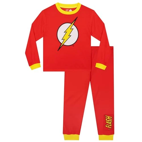Oferta limitada: DC Comics The Flash Pijama para niño de Manga Larga, Conjunto de Pijama de superhéroe para niños 10-11 Años de 23.99 EUR a 13.99 EUR (ahorro 42%)