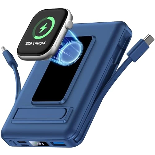 Offerta a tempo: Vexnara per Magsafe Powerbank, 10000mAh Caricatore Portatile Magnetico Power Bank per iPhone, Ricarica Rapida da 20W Batteria Esterna con Display LED per iPhone Air/17/16/15/14/13/12/Apple Watch - 31% da 39.99 € a 27.79 €