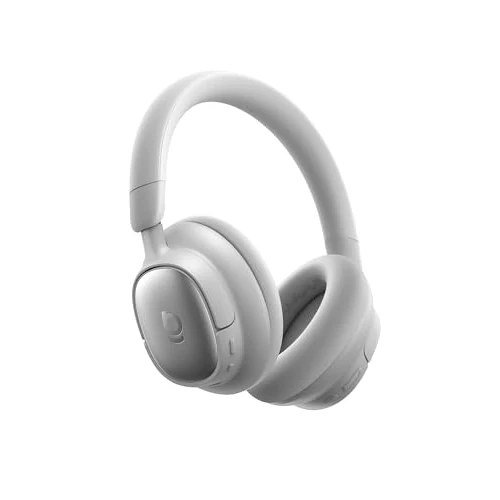 Baseus MH1 Bluetooth Headphones, -48 dB Highly Effective Noise Cancellation, Monolithic Headband Headphones with Hi-Res & LDAC, 80 Hours Playtime, 5-Mik Crystal Clear Calls, CloudComfort Soft