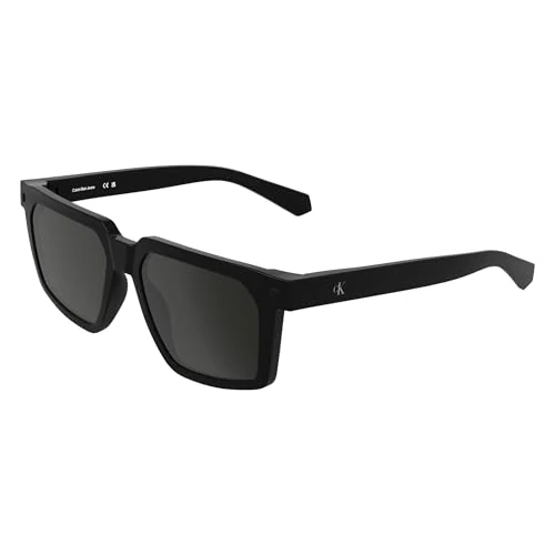 Offerta a tempo: Calvin Klein Jeans Men's Sunglasses CKJ25621S - Black with Solid Grey Lens - 56% da 95.00 € a 41.56 €