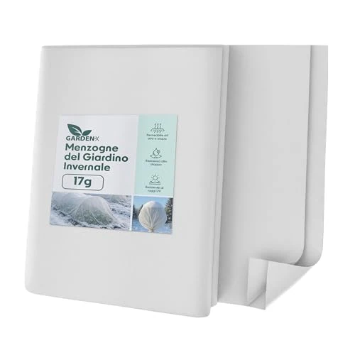 GARDENIX Tessuto Non Tessuto Invernale per Piante, antigelo, 17 g/m², 1,1 x 20 m (22 m²)