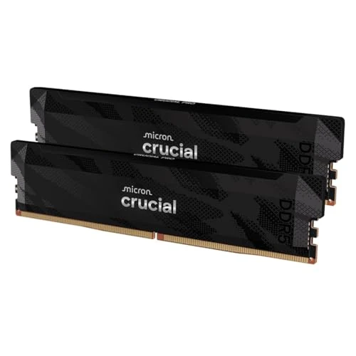 Begrenztes Angebot: Crucial Pro DDR5 RAM 32GB Kit (2x16GB) 6400MHz CL32, Gaming PC Arbeitsspeicher, Intel XMP 3.0 / AMD Expo, Schwarz - CP2K16G64C32U5B von 361.99 EUR auf 361.99 EUR (Rabatt 0%)