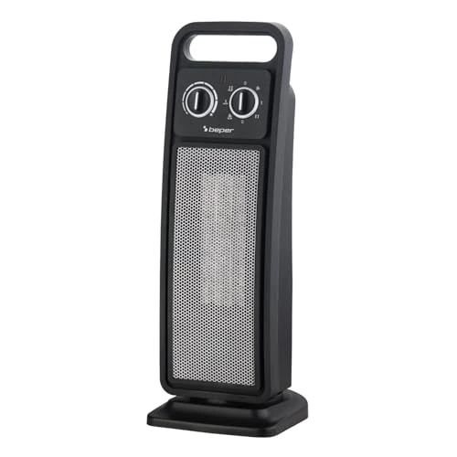 Offerta a tempo: BEPER P203TER002 Termoventilatore Ceramico a Torretta, Stufetta Elettrica 2000W con Oscillazione Automatica, Termostato Regolabile, 2 potenze, Sicuro con Autospegnimento - 0.00% da 47.98 € a 47.98 €