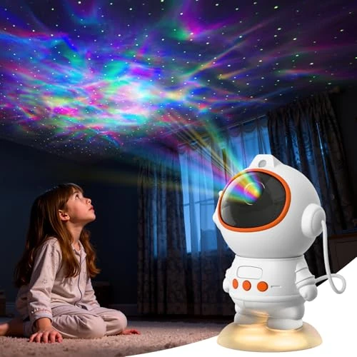Tijdelijke aanbieding: Fokky Sterrenhemel astronautenprojector, led-nachtlampje voor kinderen, met 8 sterrenhemelmodi en sterrenprojectie, nachtlampfunctie, afstandsbediening, Galaxy projector van 25.99 EUR naar 25.99 EUR (korting 0%)