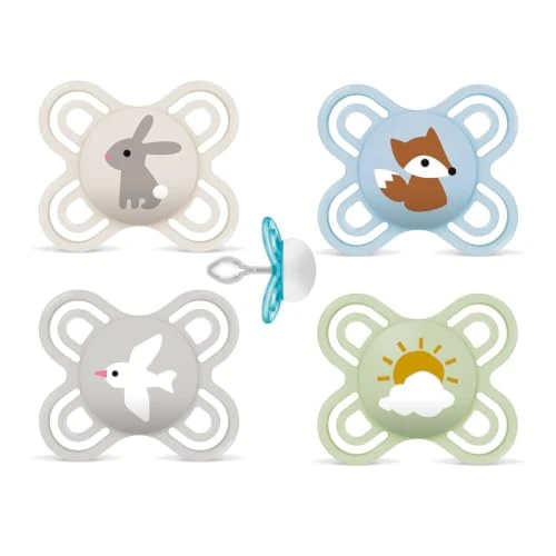 Offerta a tempo: MAM Ciuccio Perfect Start | 0 – 2 mesi | Ciuccio per neonati | 94% accettazione | Previene la disallineamento dei denti | Sviluppato con dentisti | Silicone SkinSoft | Volpe/Coniglio/Gabbiano | 4 - 35% da 22.17 € a 14.40 €