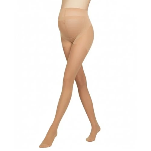 Gatta Body Protect Collants de maternité, élastiques, maintien du ventre, élastiques sans pression, très confortables, sûrs, pour toutes les saisons (Daino, L, 20 DEN)