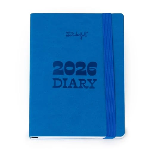 Mr. Wonderful - Pocket 2026 Week to View Small Diary - Blue