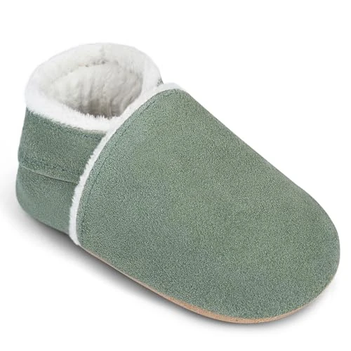 Offerta a tempo: IceUnicorn Scarpine gattonamento neonato inverno scarpine primi passi neonato imbottite scarpe in pelle neonati pelle morbida suole in pelle scamosciata scarpine in pelle, 2-3 anni - 0.00% da 22.99 € a 22.99 €