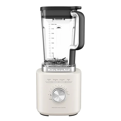 Offerta a tempo: KitchenAid 5KSB2073EPL Pure Power Batidora de Vaso, Motor Potente con Jarra de 2L sin BPA, 10 Velocidades, Programas para Hielo y Smoothies, Cuchilla Asimétrica Inox, Porcelain White - 42% da 159.00 € a 91.73 €