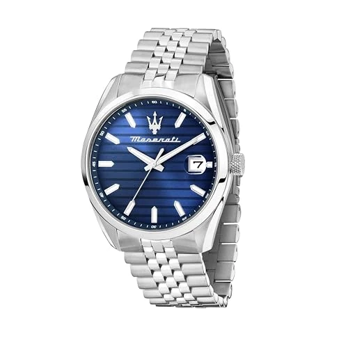Oferta limitada: Maserati Reloj Hombre, Hora, Fecha, Analógico, 43 mm, Colección ATTRAZIONE, Rayas Horizontales de 199.00 € a 199.00 € (ahorro 0.00%)