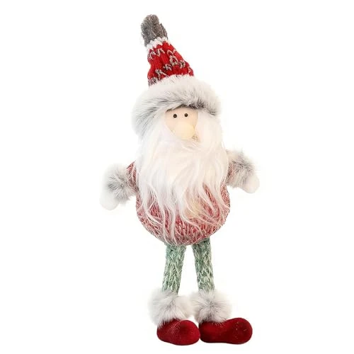 UZYXC Crocheted Santa Claus, Emotional Support Santa Doll as Lucky Charm, Handmade Knitted Doll for Christmas Tree Decoration, Christmas Home Decor and Personalised Gift (Pack of 1)