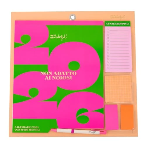 Offerta a tempo: Mr. Wonderful - Calendario da tavolo 2026 - Non adatto ai noiosi - 30% da 14.95 € a 10.47 €