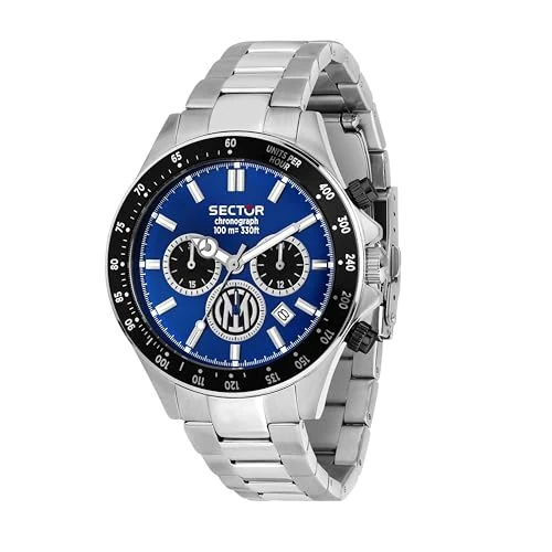 Offre limitee: Sector No Limits Montre homme, chronographe, analogique, 43 mm, collection 230 - INTER Special Edition - R3273661052, argent, One size, Classique de 179.10 EUR a 179.10 EUR (economie 0%)