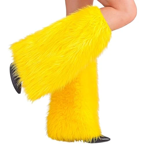 W WIDMANN MILANO Party Fashion – pluszowe getry, ogrzewacze do nóg, dodatek do kostiumu dla dorosłych, karnawał, impreza tematyczna