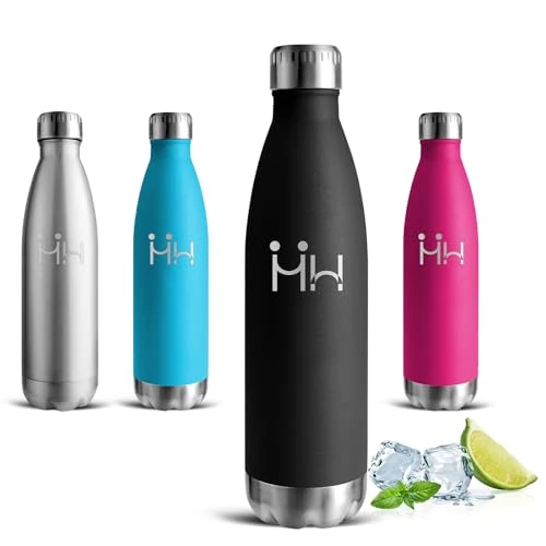 Oferta ograniczona: Butelka na wodę 0,5 l - butelka na wodę, termos na wodę, bez BPA, szczelna, izolowana próżniowo, butelki do szkoły, biura, kawy, podróże, kemping z 12.49 EUR na 8.91 EUR (znizka 29%)