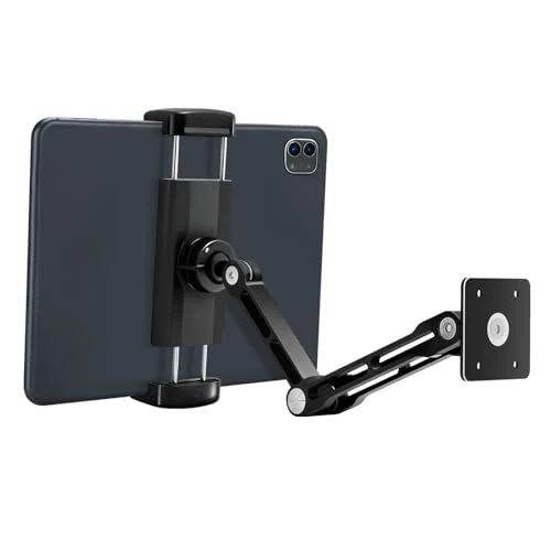 Oferta limitada: VINATO Soporte Tablet Pared 360° Ajustable, Universal Soporte Pared para iPad de Aluminio, Extensible y Plegable, para Teléfonos y Tabletas de 4,7"-13", ara Cocina, Gimnasio, Oficina, Negro de 20.80 € a 20.80 € (ahorro 0.00%)
