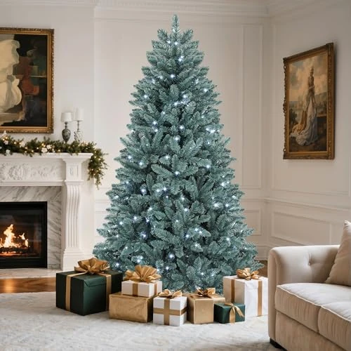 Limitiertes Angebot: YITAHOME 180cm Künstlicher Weihnachtsbaum aus Blaufichte mit Beleuchtung, hoher künstlicher Weihnachtsbaum mit Beleuchtung und aufklappbaren Zweigen, 880 Spitzen und 450 warmweißen Lichtern von 99.99 EUR auf 59.99 EUR (Spare 40%)