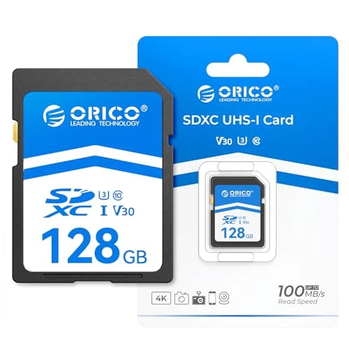 Oferta limitowana: ORICO Karta SD 128 GB, UHS-I, C10, U3, V30, Full HD, 4K, prędkość odczytu do 100 MB/s, karta pamięci SDXC do Canon, Nikon, Sony, Fujifilm DSLR i aparatów bezlusterkowych – SD30 z 140.43 zł na 140.43 zł (oszczędź 0.00%)