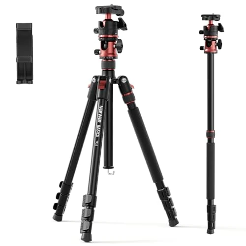 Offerta a tempo: NEEWER 70,9" BASICS Treppiede Fotocamera, Colonna Centrale, Testa Sfera - 0.00% da 104.99 € a 104.99 €
