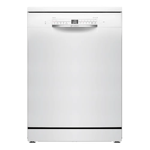 Bosch SMS2HTW06E Serie 2, Lavastoviglie Smart da libera installazione, 13 coperti, Cestelli personalizzabili, Motore Eco EcoSilence Drive, Bianco, 60 cm.