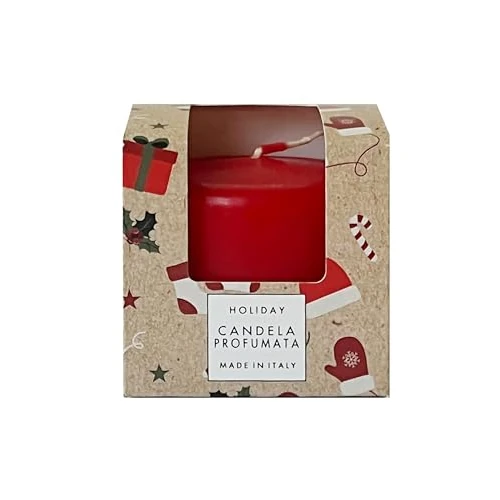 Duftkerze – Holiday Tanne und Zimt – veganes Wachs – Pocket Season Weihnachten – Geschenkidee – Made in Italy Cereria Di Giorgio