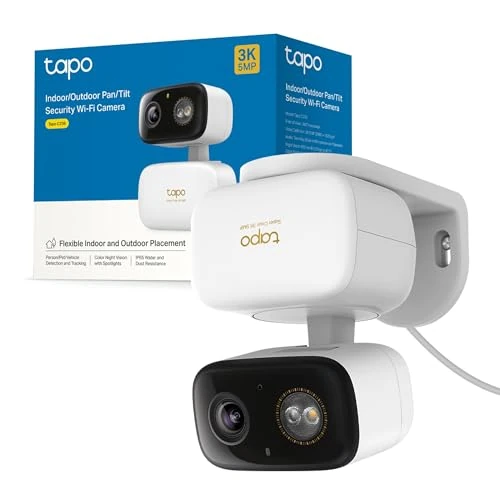 Tapo C236 - Cámara de vigilancia panorámica reclinable 3K para Interiores y Exteriores
