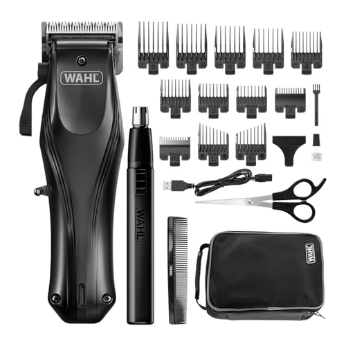 Offerta a tempo: WAHL Rapid Clip, Tagliacapelli, Ricaricabile tramite USB, Rimozione peli orecchie/naso, Leva di regolazione, Tagli completi a casa, Batteria agli ioni di litio, Impugnatura ergonomica - 41% da 73.00 € a 42.99 €