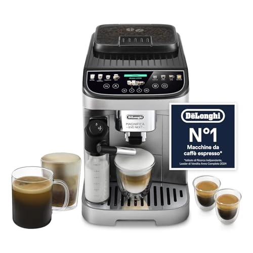Limited offer: De'Longhi Magnifica Evo Next ECAM312.80.SB, Automatic Coffee Machine With Automatic Milk Frother, Bean for Cup- Coffee and Cappuccino Machine with Intuitive Touch Screen, Silver/Black from 569.99 EUR to 499.99 EUR (save 12%)
