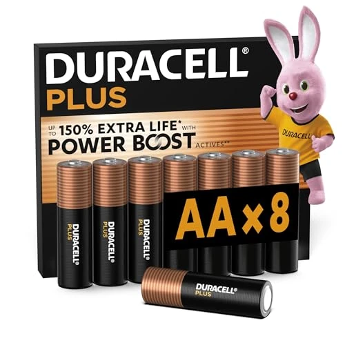 Zeitlich begrenztes Angebot: DURACELL Plus AA-Batterien (8er-Pack) – Alkaline-Batterien 1,5 V von 11.99 € auf 9.95 € (17% Rabatt)