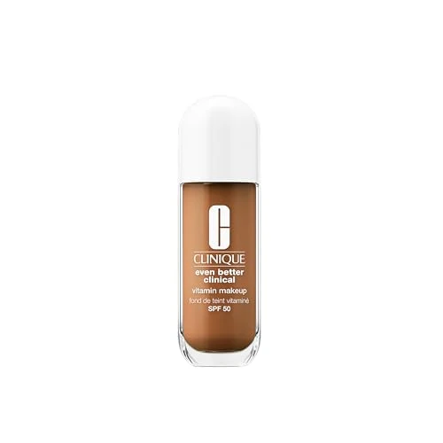 Offerta a tempo: Clinique Even Better Clinical Vitamin Makeup Skin Tint Foundation SPF 50 fondotinta con vitamina C, E e B3 | copertura leggera e finish radioso, 30 ml - 78% da 56.50 € a 12.53 €