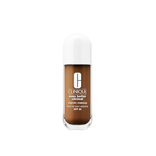 Offerta a tempo: Clinique Even Better Clinical Vitamin Makeup Skin Tint Foundation SPF 50 fondotinta con vitamina C, E e B3 | copertura leggera e finish radioso, 30 ml - 80% da 56.50 € a 11.28 €