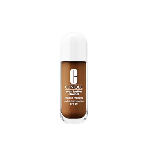 Offerta a tempo: Clinique Even Better Clinical Vitamin Makeup Skin Tint Foundation SPF 50 fondotinta con vitamina C, E e B3 | copertura leggera e finish radioso, 30 ml - 79% da 56.50 € a 11.92 €