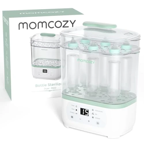 Offerta a tempo: Momcozy Sterilizzatore Biberon Elettrico Multifunzione 8-in-1 a Vapore - 20% da 84.99 € a 67.99 €