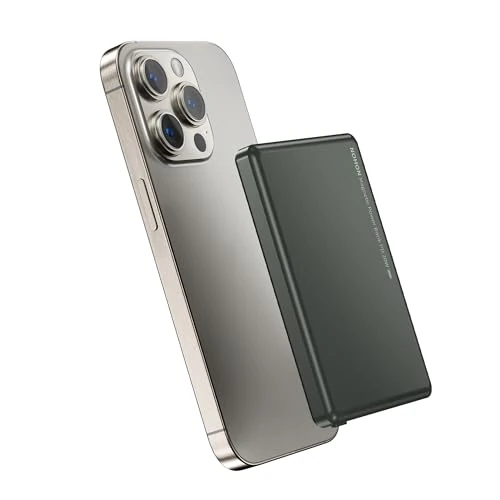 Limited-time offer: NOHON Mag-Safe Magnetic Power Bank: 5000 mAh Wireless Power Bank 8 mm Ultra Slim Mini with Type-C Charging Cable External Battery Pack PD 20 W Quick Charging for iPhone 17/16/15/14/13/12 Pro/Pro Max from 18.89 GBP to 18.89 GBP (save 0%)