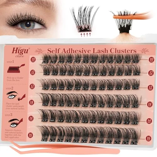 Oferta limitada: Higu Clace Kit De PestañAs Postizas Autoadhesivas De 10-16 Mm, Autoadhesivas Sin Necesidad De Pegamento, Aptas Para Principiantes (Natural 11) de 11.99 € a 11.99 € (ahorro 0.00%)
