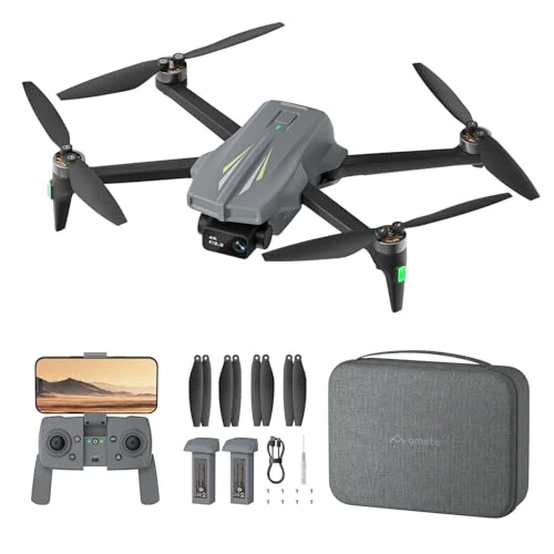 Oferta ograniczona: Ameta S20 Dron z Kamerą 4K Professional, Dron z GPS dla Dzieci i Dorosłych z Automatycznym Powrotem, 50 Minutowym Czasem Lotu, Trybem Inteligentnym, Sterowaniem Gestami, Wadze Poniżej 249g z 500.00 EUR na 500.00 EUR (znizka 0%)