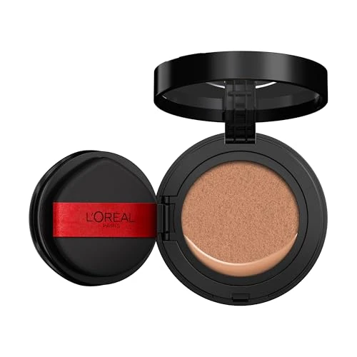 Offerta a tempo: L'Oréal Paris Fondotinta Cushion, Per Tutti i Tipi di Pelle, Tenuta 24H, Pelle Uniforme e Senza Imperfezioni, Formula Leggera e Traspirante, Infaillible Air Wear Cushion, Tonalità: 300, 11 g - 29% da 20.95 € a 14.95 €