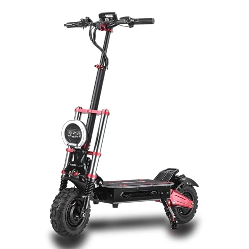 Offerta a tempo: HWWH S5 Scooter Elettrico Adulto Monopattino Elettrici Potente da Sterrato Veloce Manopola dell'acceleratore Doppio Motore Fuoristrada Pneumatici per Tutti i Terreni da 11in litio Batteria 60V 38Ah - 0.00% da 1599.00 € a 1599.00 €