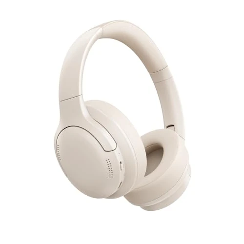Limitiertes Angebot: Baseus BH1 Lite Bluetooth Kopfhörer, Leichter & Komfort Kabellose Headphones mit Kristallklarer Klang, 40 mm dynamische Treiber, 80 Std. Lange Spielzeit, Bluetooth 6.0 - Lichtweiß von 39.99 EUR auf 29.99 EUR (Spare 25%)