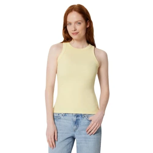 Zeitlich begrenztes Angebot: Amazon Essentials Damen Slim-Fit-Tanktop Mit Rippstrick, Pastellgelb., XL von 8.80 € auf 5.06 € (43% Rabatt)