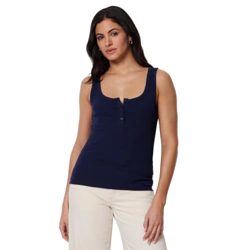 Oferta limitada: Amazon Essentials Camiseta sin Mangas Henley Acanalada Ajustada para Mujer, Color Azul Marino, Talla XXL de 8.06 € a 8.06 € (ahorro 0.00%)